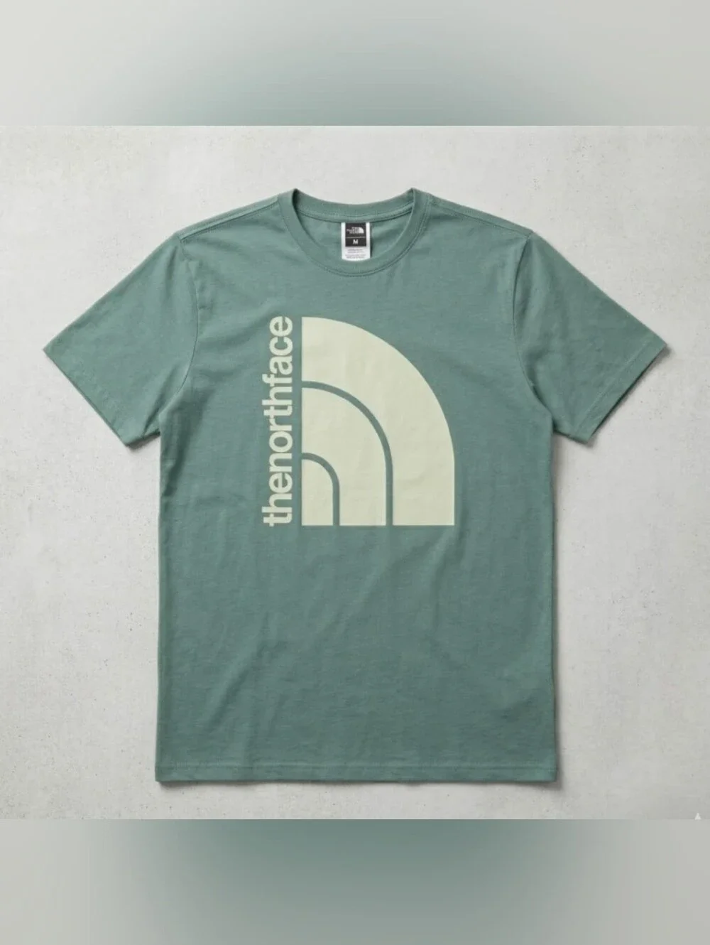 NEW! The North Face Men's Sage Green Logo Short Sleeve Tee Sz Medium NWT